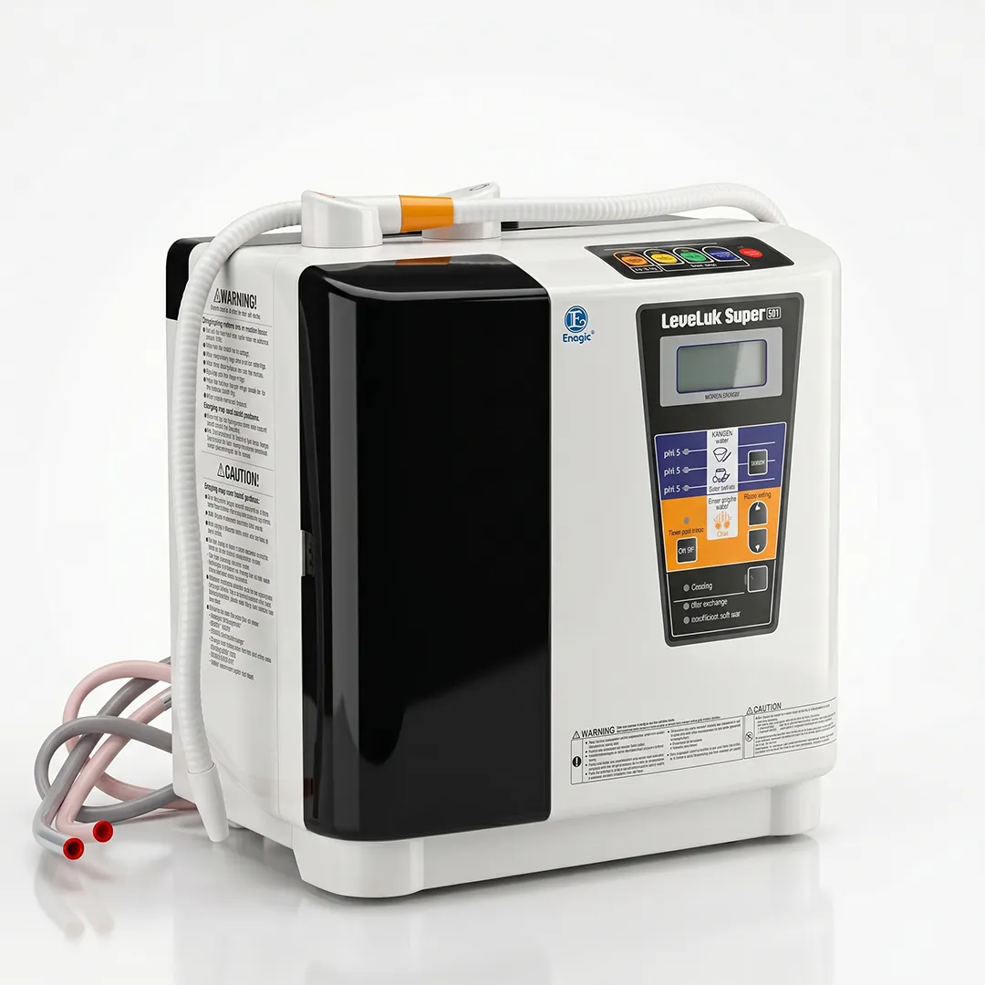 The Super 501 water ionizer from the side.